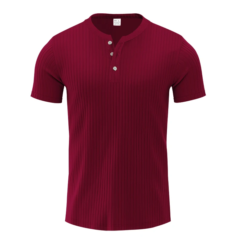 Men's Stylish StripeT-shirt Fashionable Short Sleeves Comfy Tops