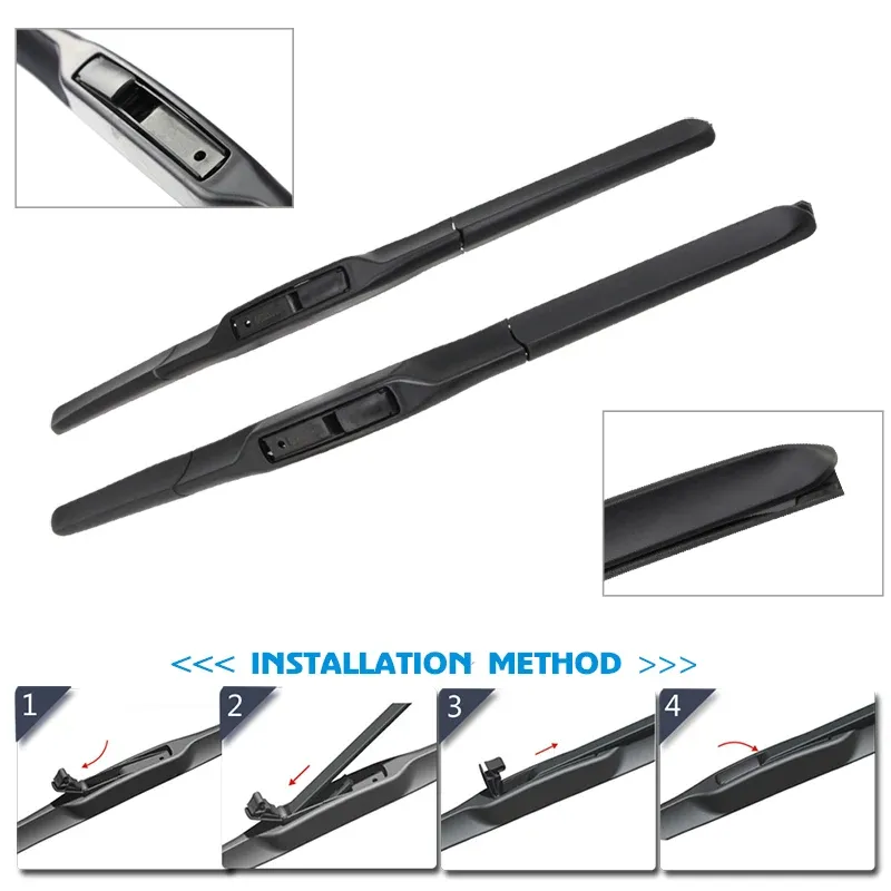 Car Wiper For Peugeot 1007 Auto Windscreen Windshield Wipers Blades Window Wash Fit U Hook Arms Car Wiper For Peugeot 1007 Auto Windscreen Windshield Wipers Blades Window Wash Fit U Hook Arms