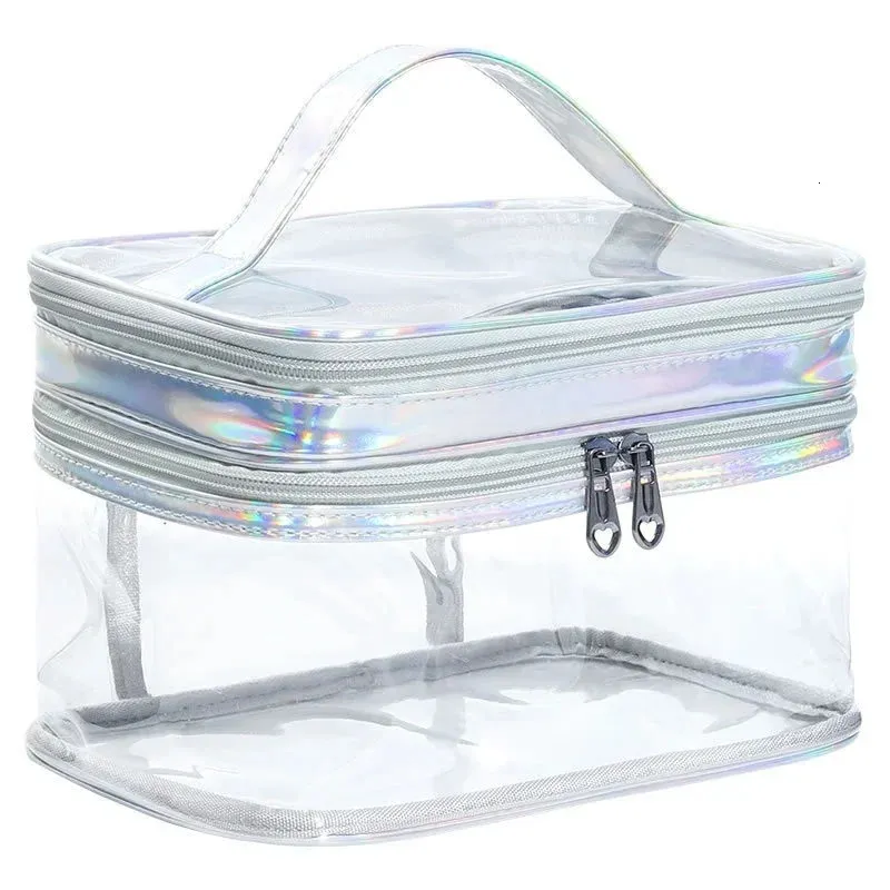 Transparent Cosmetic Travel Portable Waterproof Wash Storage Bag Purse