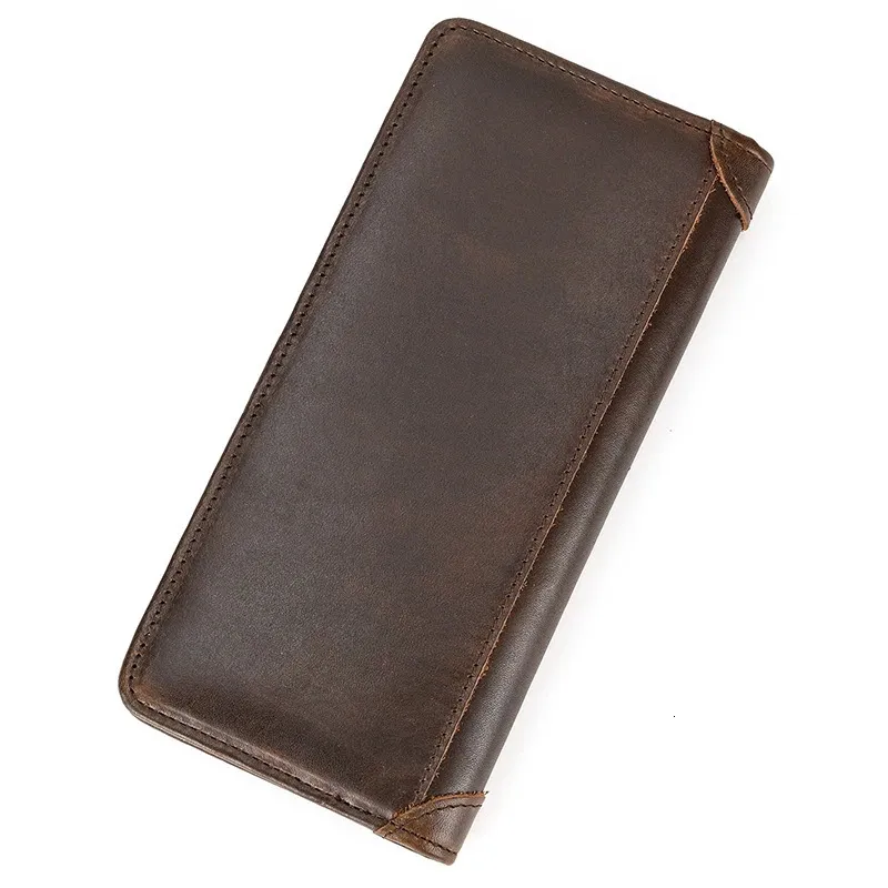 Casual Long Wallet Men Long Purse Bifold Card Wallet