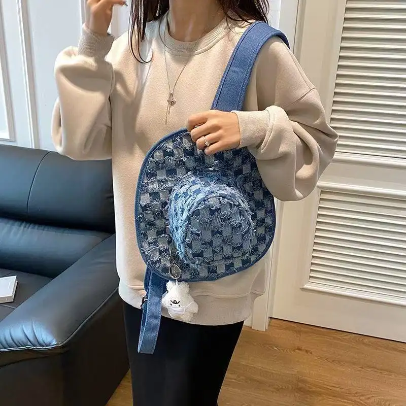 Cartoon Cowboy Hat Backpack Cute Fashion Statement for Women