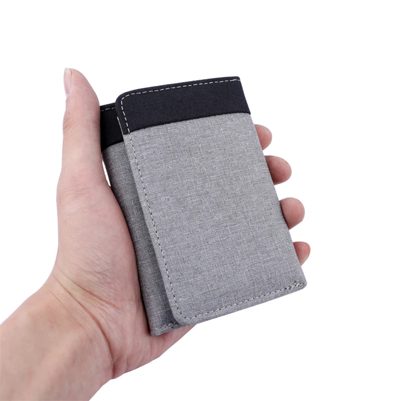 Canvas Wallet Men Wallet Mini Three-fold Men Wallet