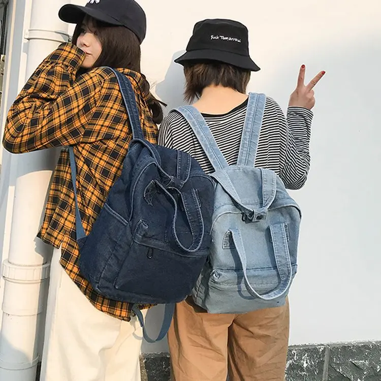 Fashion Denim Casual Backpack for Women