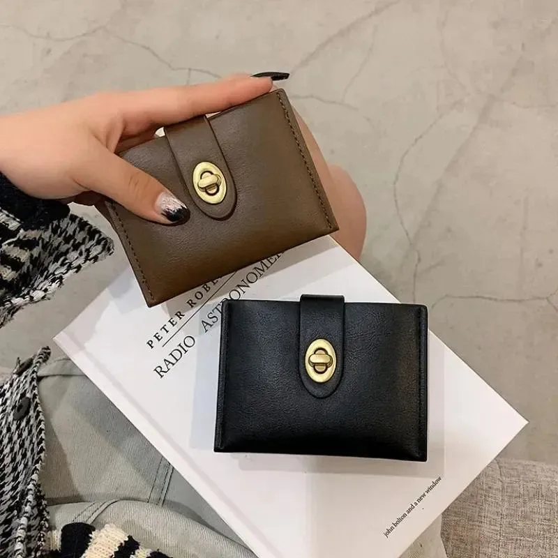 Wallets Women's Short Wallet Minimalist Versatile Compact Card