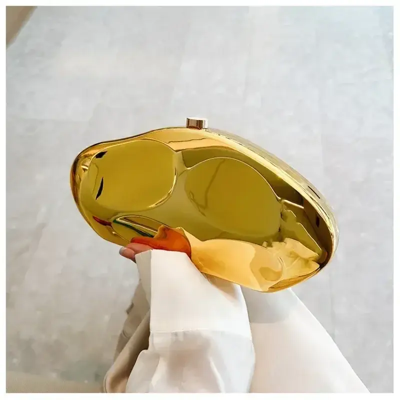 Acrylic Shell Shape Clutch Bag Women Evening Party Cute Shiny Clutch Bag