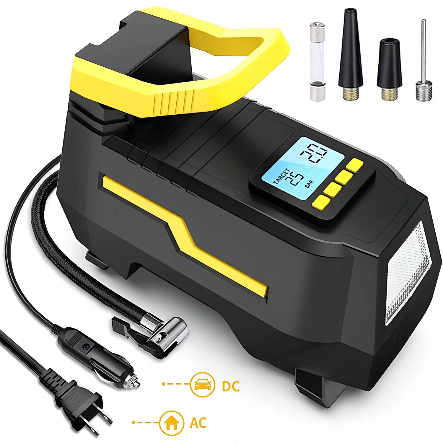 110V-230V Car Tyre Inflator Air Compressor Dual Po...