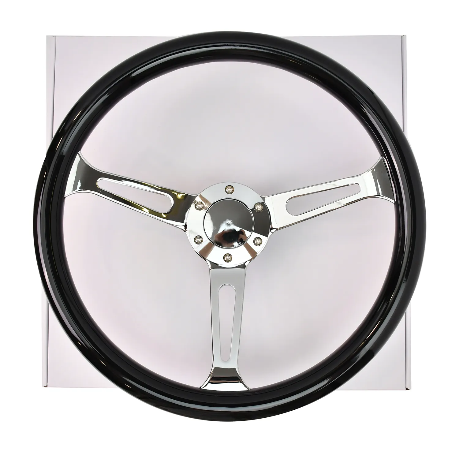Classic Golf Cart Steering Wheel With Black Outer Ring Classic Golf Cart Steering Wheel With Black Outer Ring