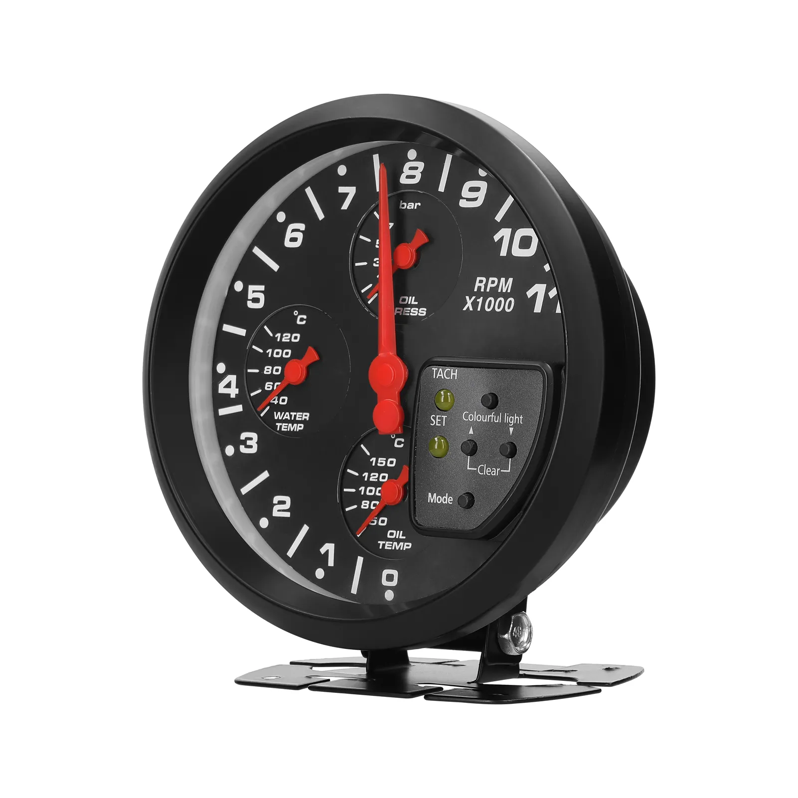 5 Inch 4 in 1 Car Multifunction Gauge Tachometer O...