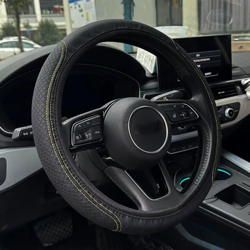 Multiple Styles Four-Season Car Steering Wheel Cov...