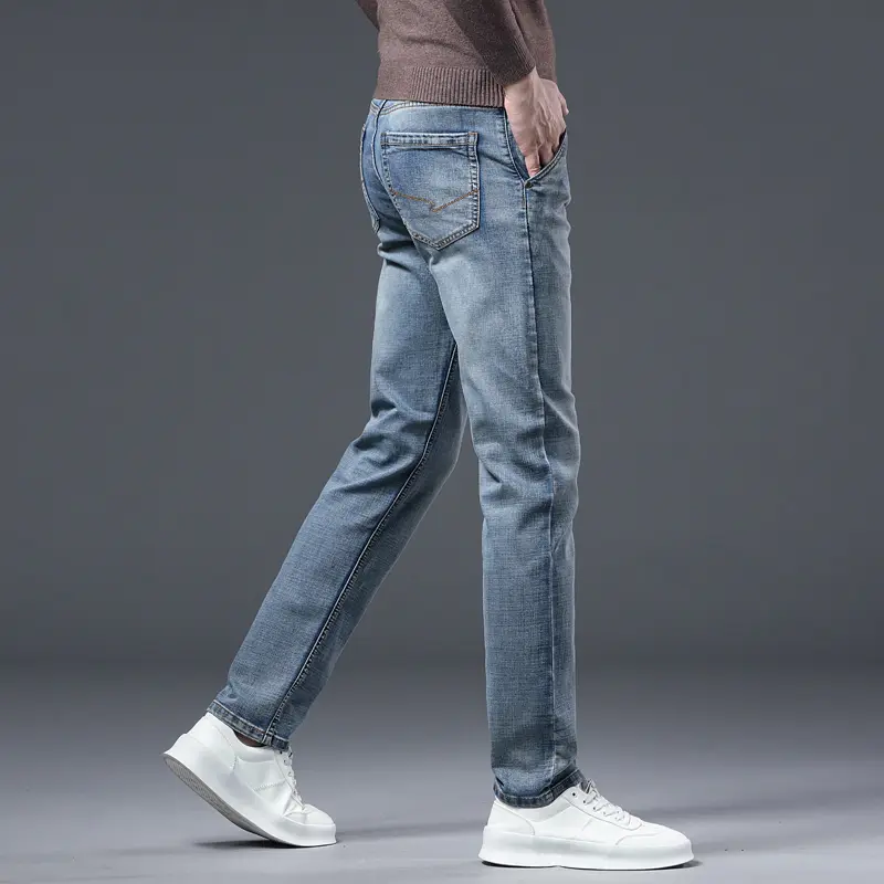 Men's Vintage Wash Casual Jeans Soft Cozy Stretch ...