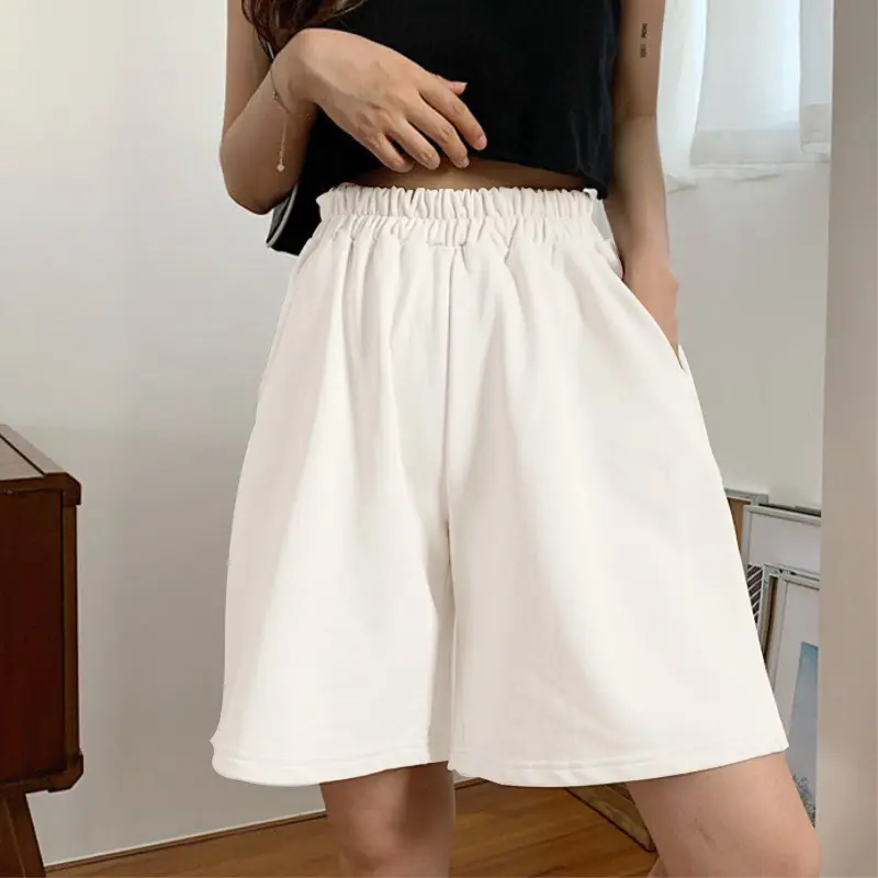 Women's Stretchy Simple Solid Color Shorts