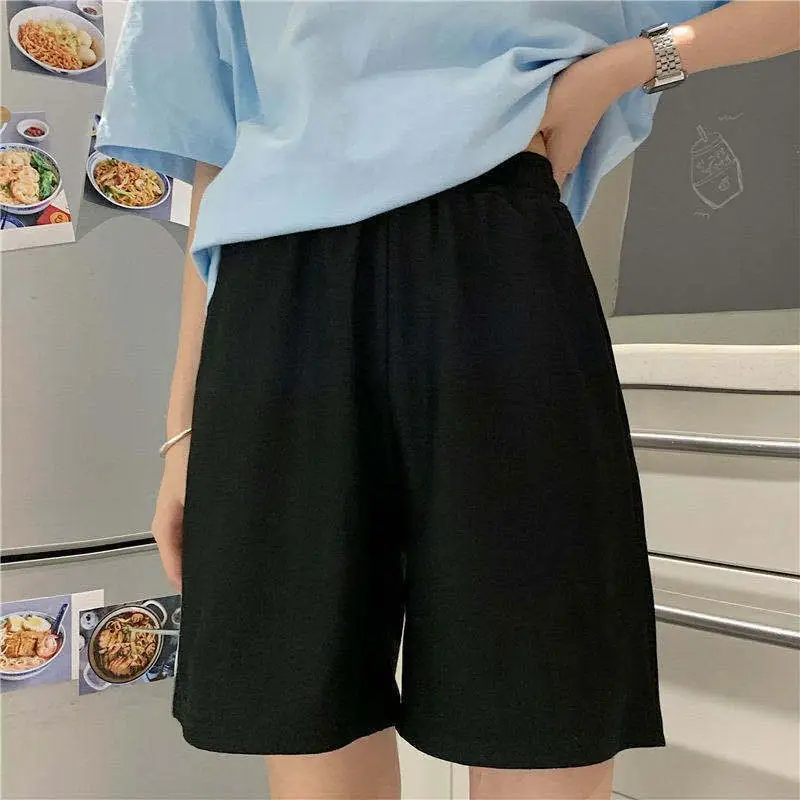 Women's Stretchy Simple Solid Color Shorts