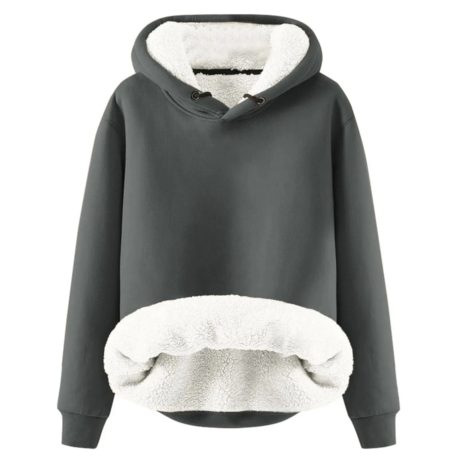 Sweatshirt Soft Thicken Warm Hoodies Pullovers Top...