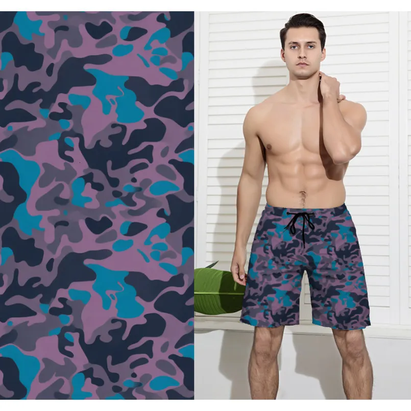 Men's Digital Print Five-Point Beach Shorts Casual Shorts