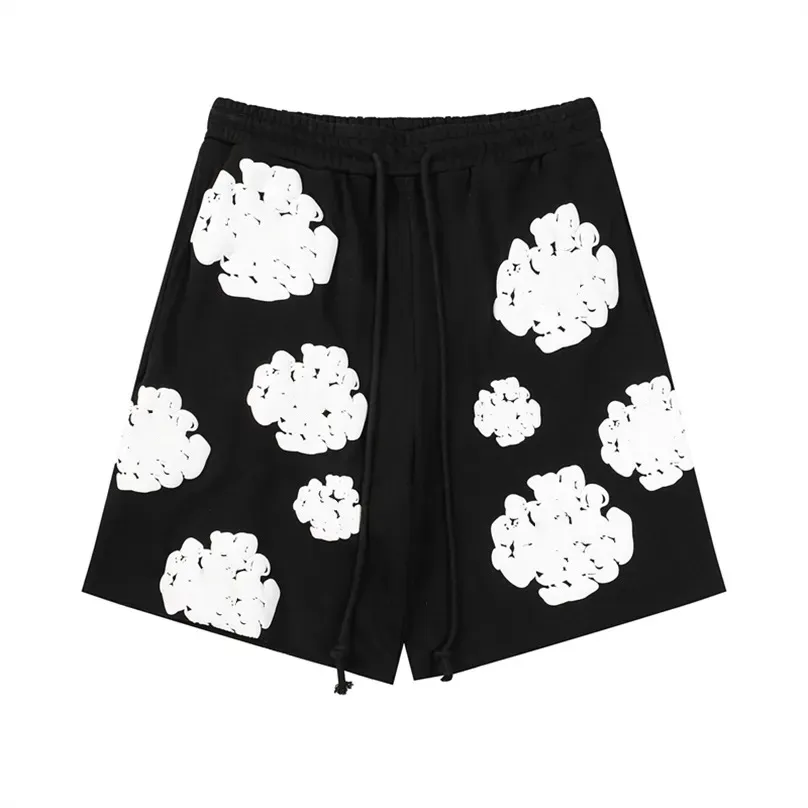 Men Shorts Men Printing Letter Cotton Cord Shorts