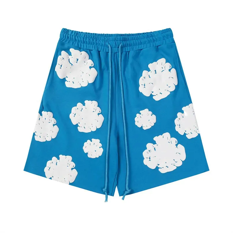 Men Shorts Men Printing Letter Cotton Cord Shorts