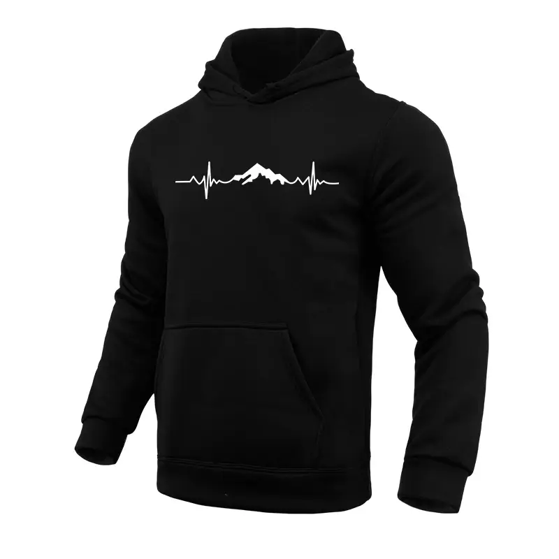 Men's Hooded Long Sleeve Sweatshirts Male Daily Ca...
