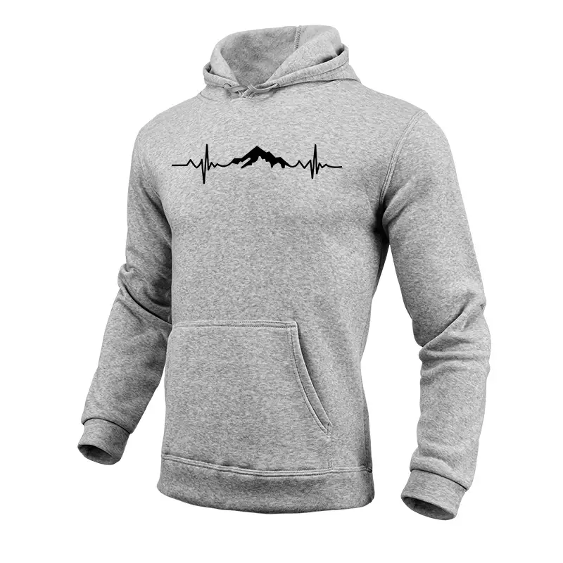 Men's Hooded Long Sleeve Sweatshirts Male Daily Casual Hoodies
