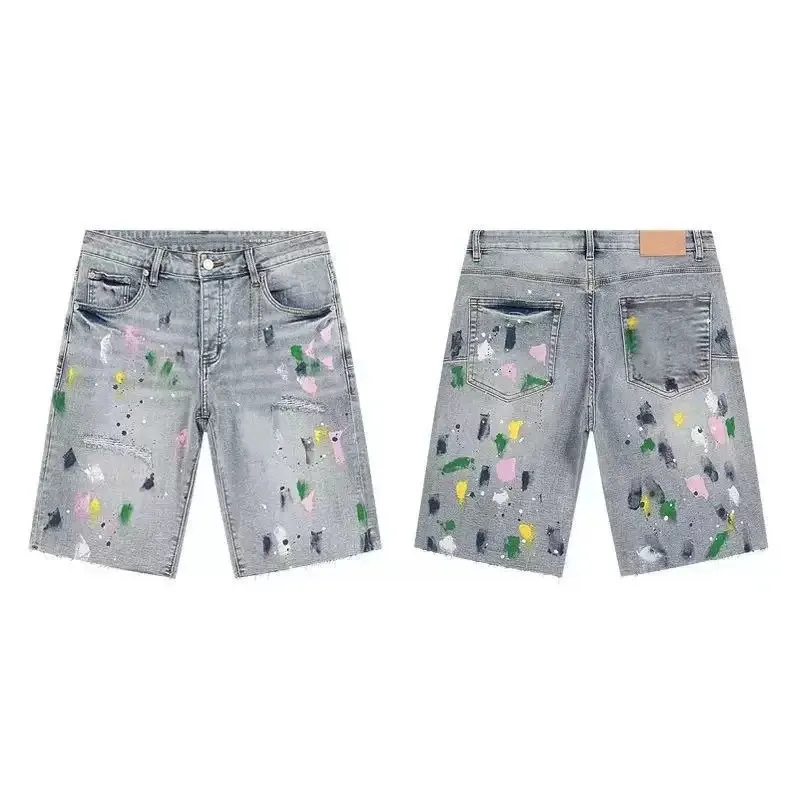 Men Short Jeans Trousers Men Jeans Shorts Casual S...