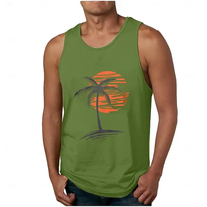 Men's Tank Tops Sun Graphic Casual Comfortable Sleeveless Vest
