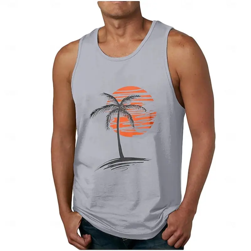 Men's Tank Tops Sun Graphic Casual Comfortable Sleeveless Vest