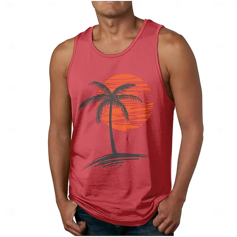 Men's Tank Tops Sun Graphic Casual Comfortable Sleeveless Vest