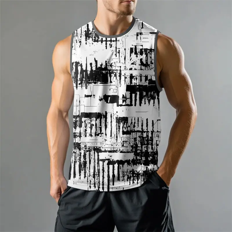Gym Tank Top For Men Daily Casual Fashion Sleevele...