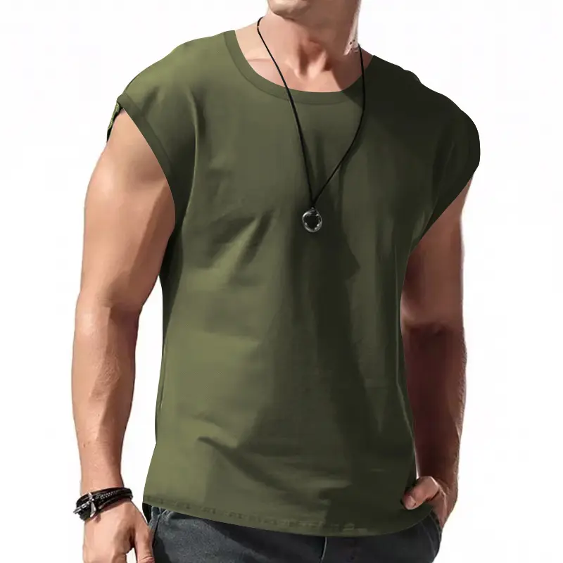 Men's Wear Sleeveless Men's Leisure Sports Loose Fitting Men's Short Vest