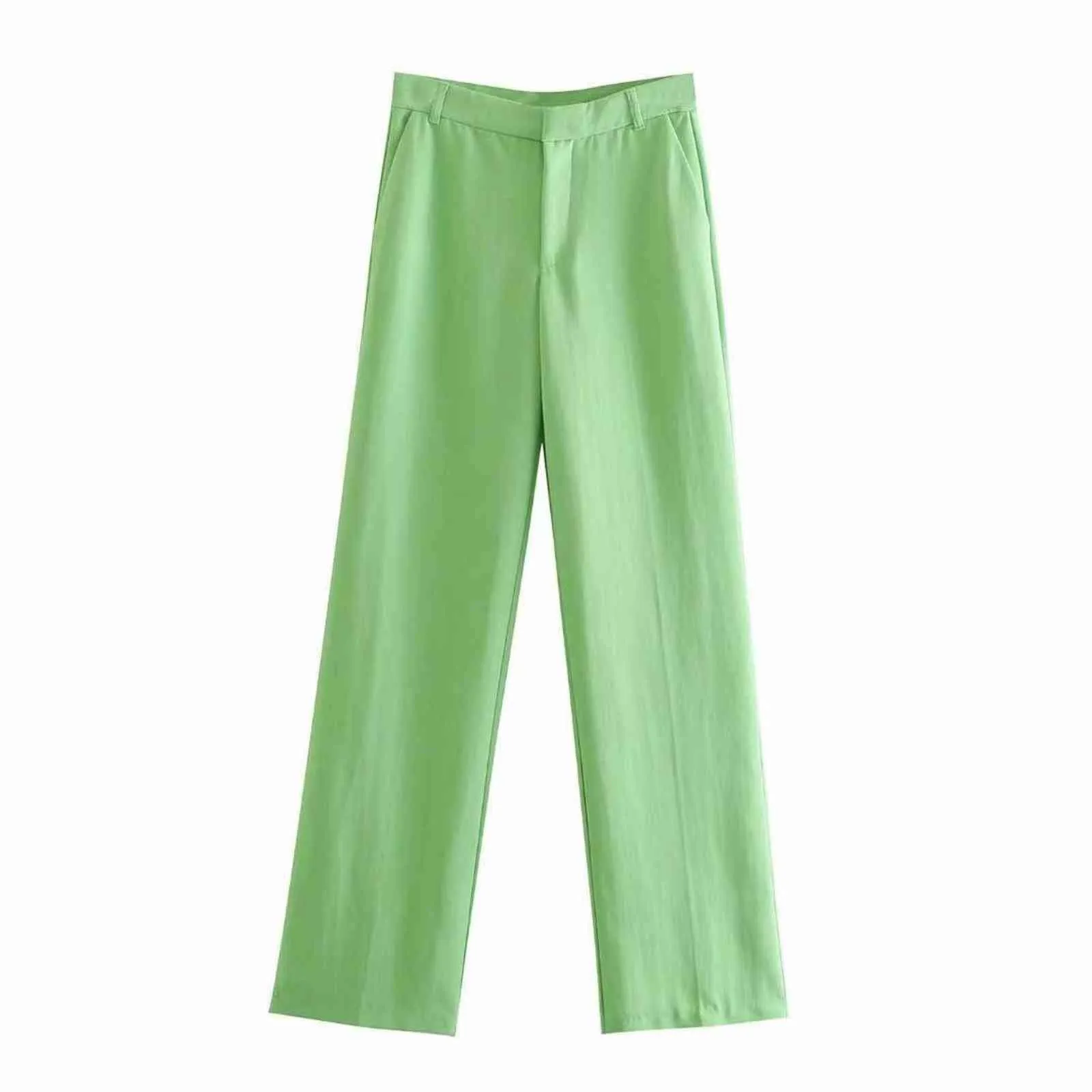 Suit Pants Women Elegant High Fashion Vintage Chic Lady Woman Outfit