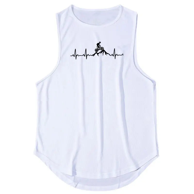 Men Gym Tank Tops Quick Dry Clothing Loose Vest