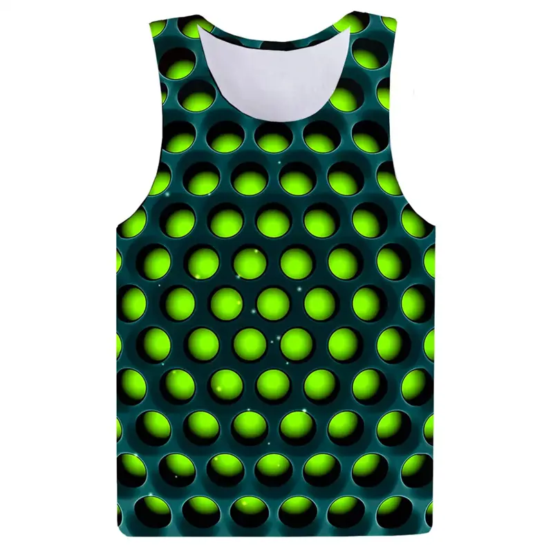 Artistic Personality 3D Tank Top Funny Print Tops ...