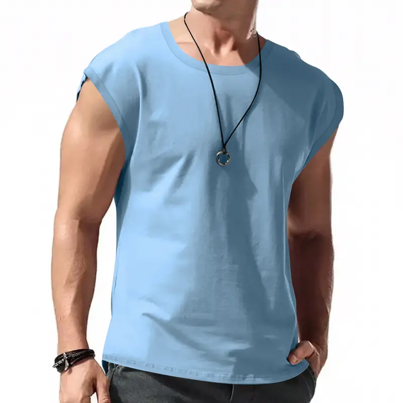 Men's Wear Sleeveless Men's Leisure Sports Loose Fitting Men's Short Vest