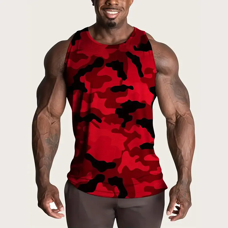Fitness Vest For Muscle Man Breathable Quick Dry C...
