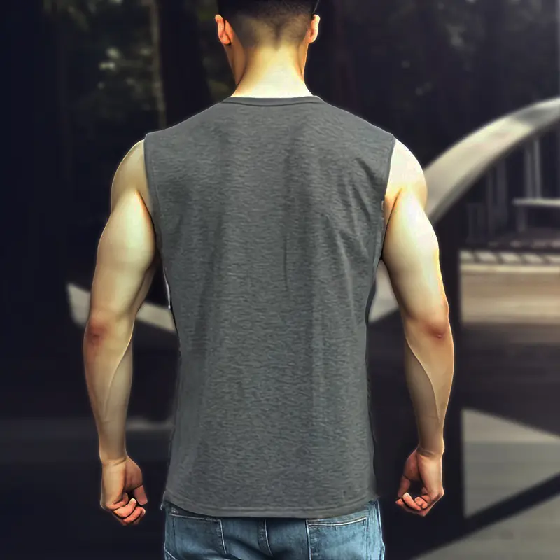 Men Athletic SleevelessTank Top Slim Fit Muscle-Hugging Perfect For Gym