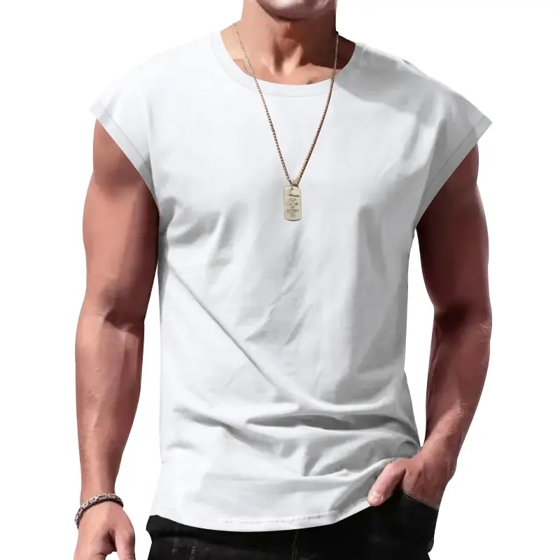 Men's Wear Sleeveless Men's Leisure Sports Loose Fitting Men's Short Vest