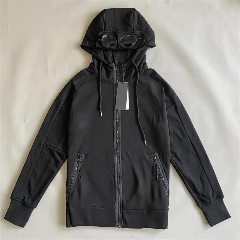 Men's Hoodies Sweatshirts Hooded Jackets Cardigan Overcoat Fashion Goggle Hood Jacket Hoodie Zip