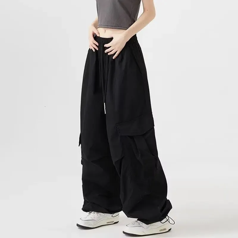 Women's Vintage Hip-Hop Cargo Pants - Street Style...