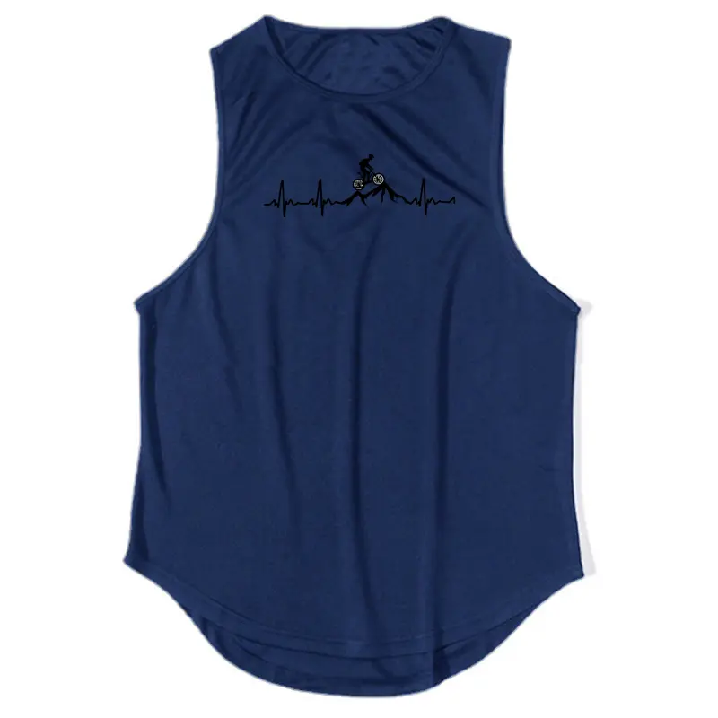 Men Gym Tank Tops Quick Dry Clothing Loose Vest
