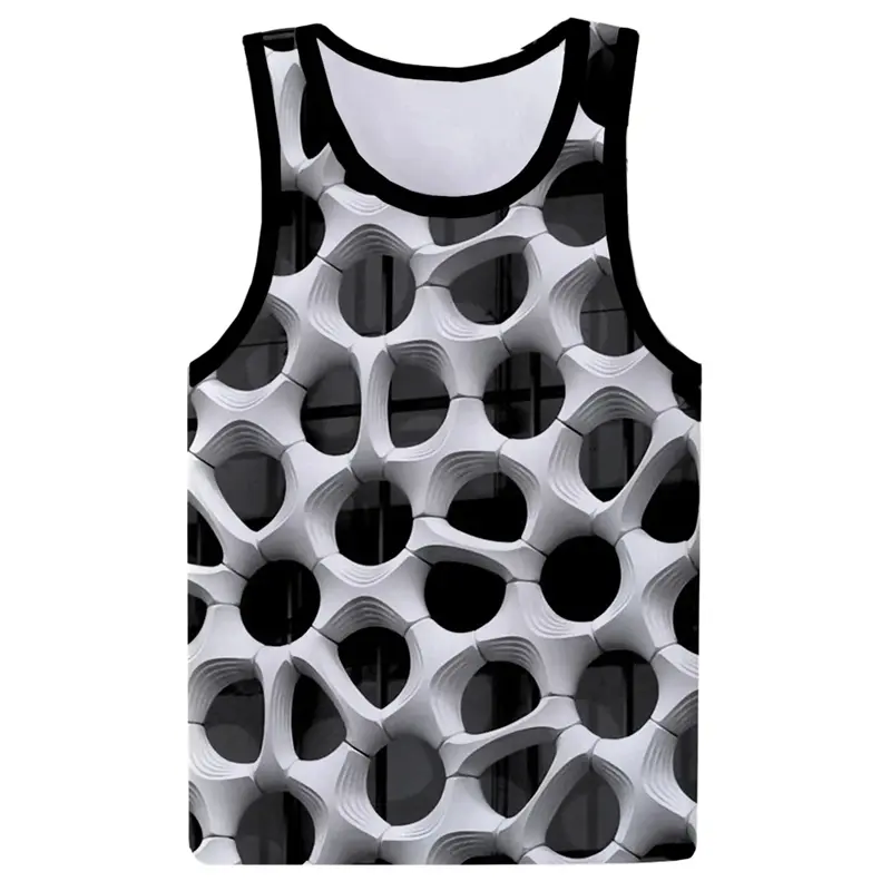 Artistic Personality 3D Tank Top Funny Print Tops Sleeveless Tank Tops