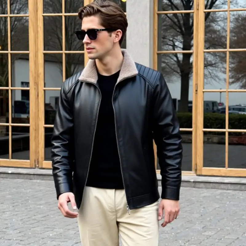 Men's PU Leather Jac...