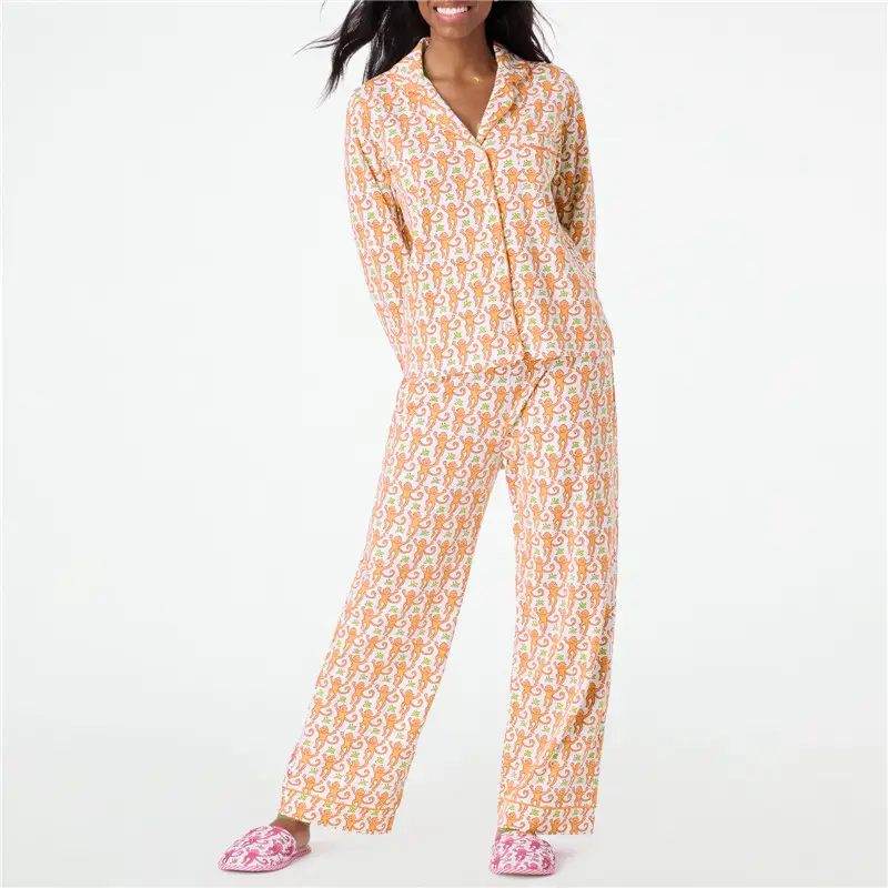 Cute Pajama Set for Women Long Sleeve Two-Piece Ho...