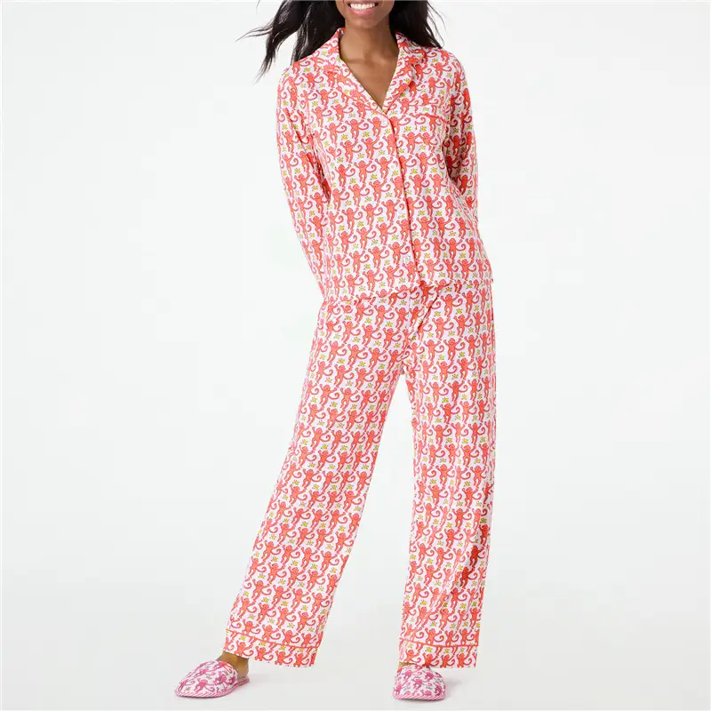 Cute Pajama Set for Women Long Sleeve Two-Piece Homewear