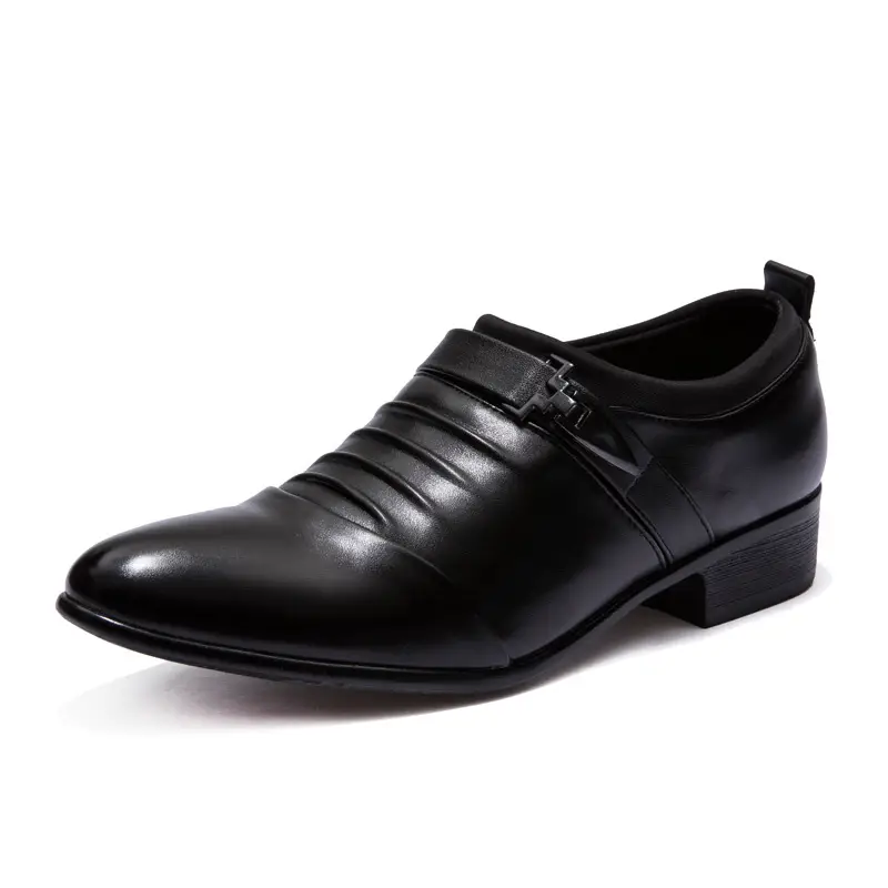 Men's Dress Shoes Pointed-Toe Slip-On Leather Shoe...