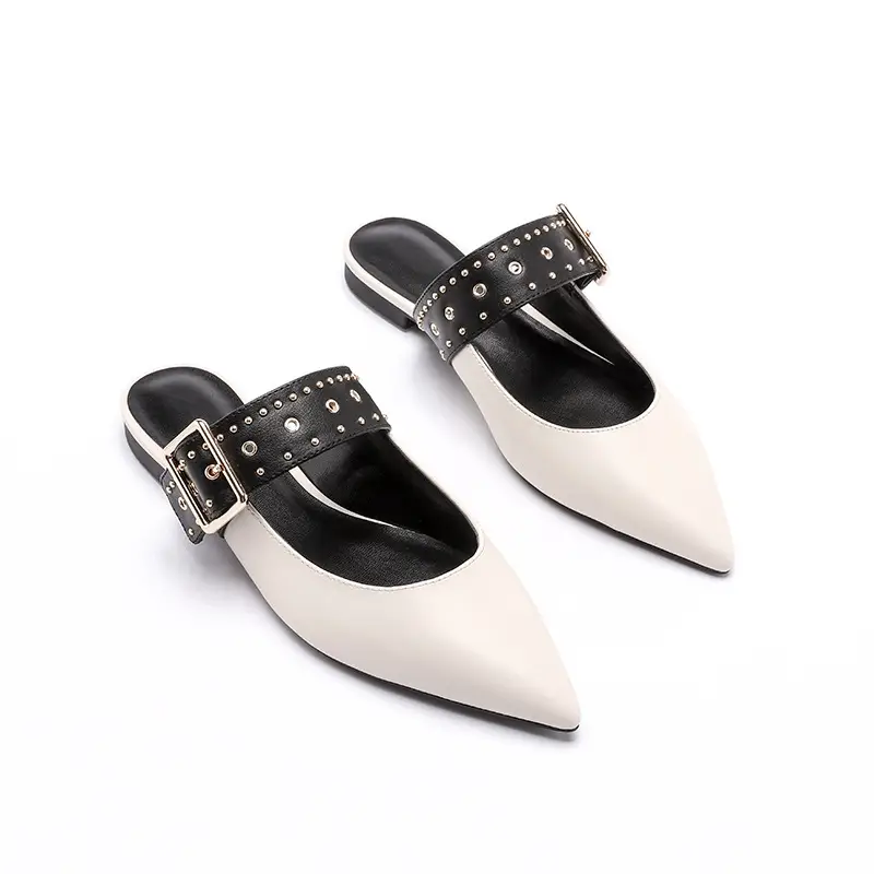 Women's Pointed-Toe Flip-Flops, Flat Slip-On Shoes, Women's Slippers