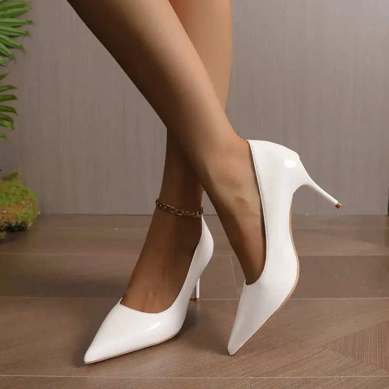 Fashion All Match High Heels Shallow Mouth Stilett...
