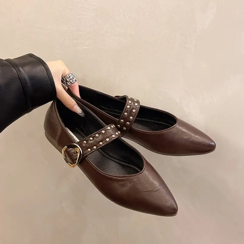 Pointed-Toe Fashionable Women's Shoes, Elegant Party Shoes, Everyday Simple Flat Shoes