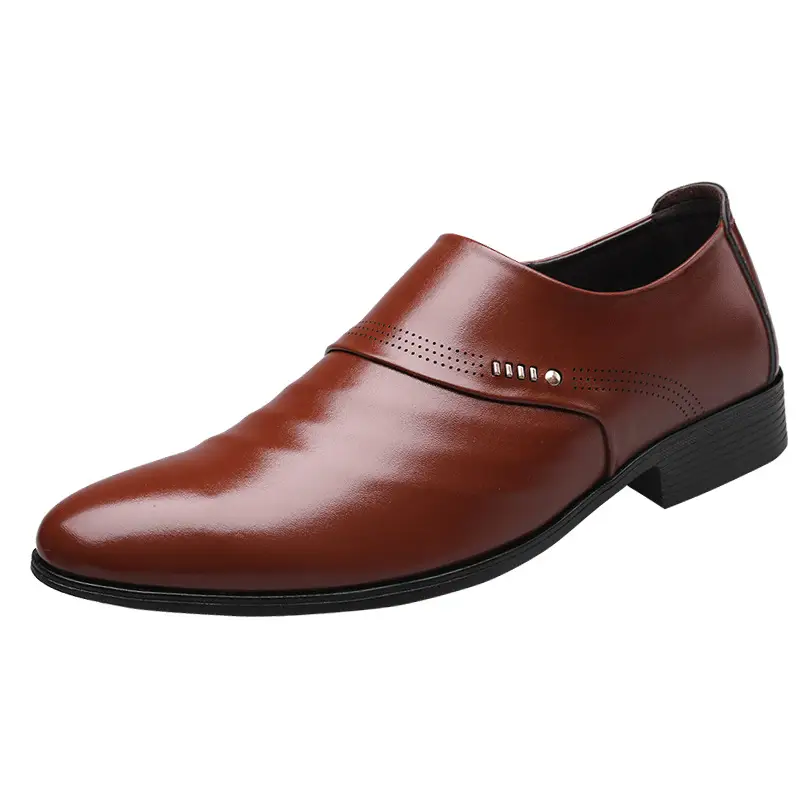Men Leather Shoe Business Formal Dress Men Shoe Hollowed Out Perforated Men Shoes