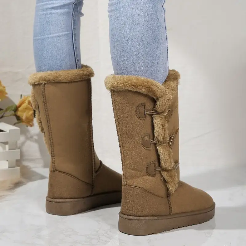 Classic Plush Snow Boots Calf Women's Boots Wool Women's Boots Warm Winter Shoes Winter Women's Shoes
