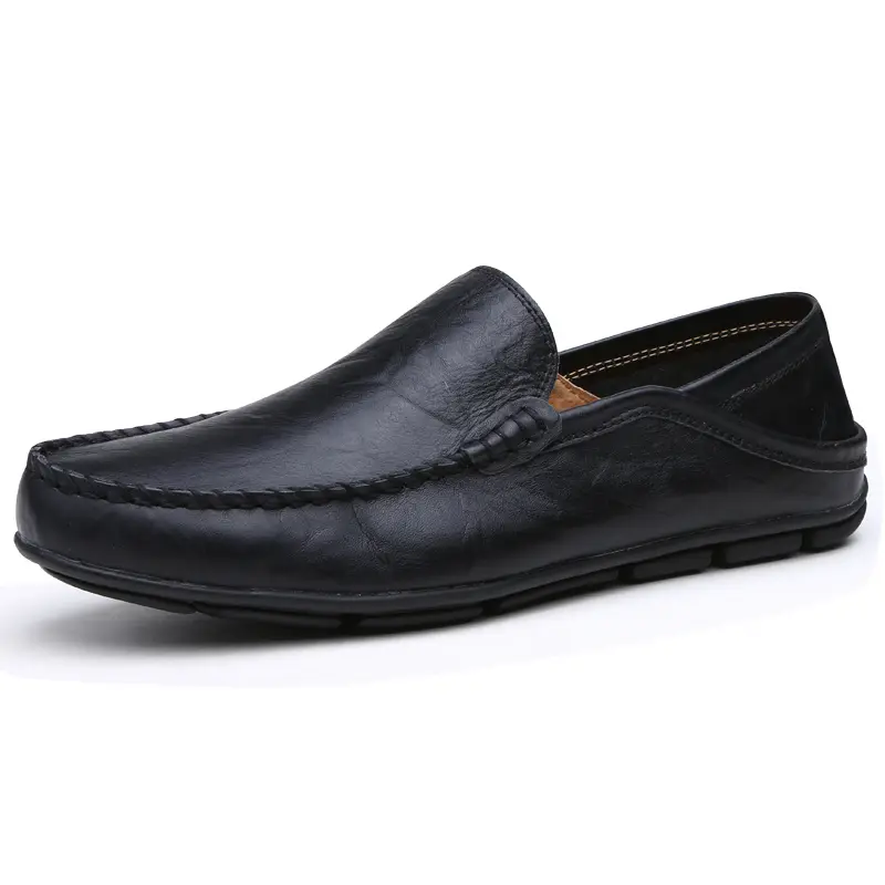 Men Leather Shoes Men Summer Loafers Slip on Busin...