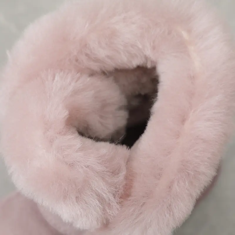 Genuine Leather Snow Boots Women Boots Winter Natural Fur Wool Boots For Women Warm